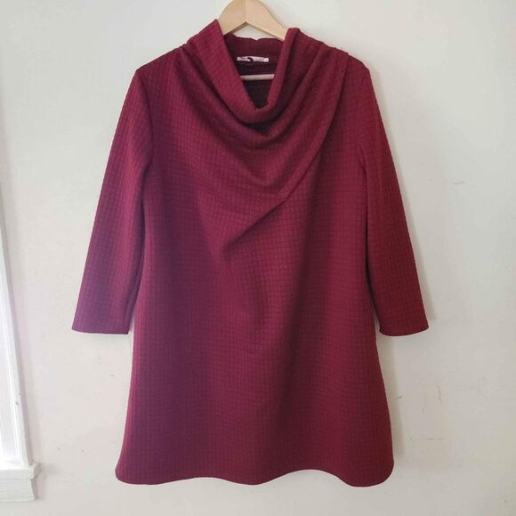 According to the Horizon Tops - According‎ to the Horizon Burgundy Tunic Dress Women's XXL
